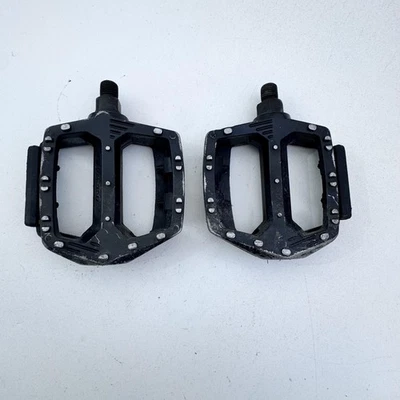 Par de pedais de bicicleta plataforma VP Components VP-550 preto 1/2 "refletor MTB BMX A13 - Imagem 1 de 4