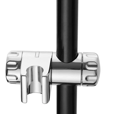 Praktische 25 mm Duschkopf Halter Stange Schieber Handset Halterung Set Chrom - Bild 1 von 4