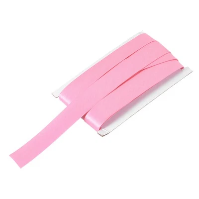 Cinta sesgada doble pliegue 1 pulgada x 12 yardas cinta pre-plegada satinada rosa Foto 1 de 4