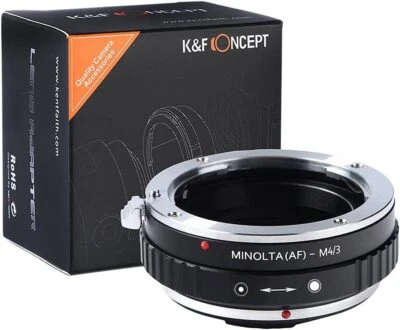 K&F Concept Lens Adapter for Minolta AF Sony Alpha A Lens to Micro 4/3 Cameras - Image 1 of 4