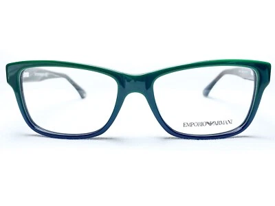 NUEVO Emporio Armani EA3051 5349 Mujer Verde/Azul/Negro Monturas de Anteojos 53/16 Foto 1 de 4