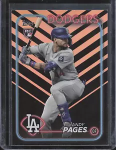 Actualización Topps 2024 Halloween Lámina Naranja y Negra #US221 Andy Pages - Imagen 1 de 2