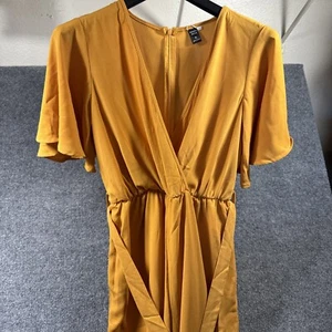 Emery Rose XL Yellow Pantsuit Pap 21 Raccolta Carta - Picture 1 of 9