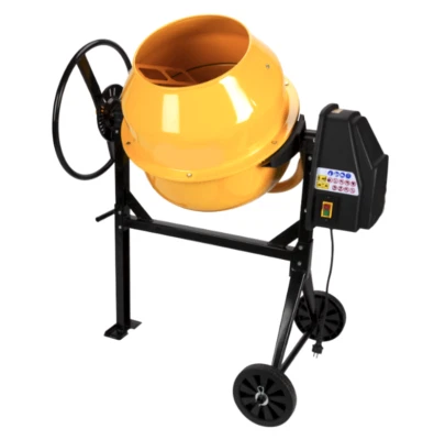 FARNEED BETONIERA 130L 500W 240V IMPASTATRICE ELETTRICA MISCELATORE CEMENTO 2 RUOTE 717e