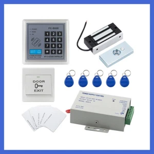 Sistema di controllo accessi con blocco elettronico 60 kg + alimentatore + pulsante di uscita + scheda EM 10 - Foto 1 di 13