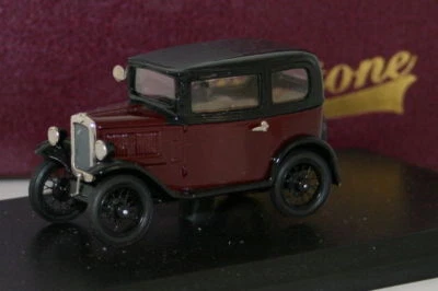 MILESTONE MINIATURES 1/43 SCALE MM1R - 1932 AUSTIN 7 SALOON - BLACK / MAROON - Image 1 of 3