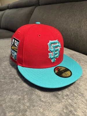 New Era Hat Club SF Giants “Captain Planet 2.0” Fitted Hat 1996 WS Patch 7 1/8 - Image 1 of 4