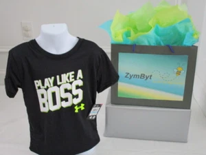 Camiseta Under Armour Niños Play Like A Boss Heat Gear Negra Juventud Talla 4 Nueva con etiquetas - Imagen 1 de 6