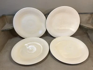4 Vintage Fiestaware Ivory Cream 10.25” Luncheon Dinner Plates HLC Fiesta - Picture 1 of 11