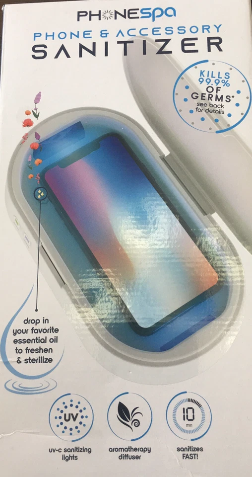 Open Box TZUMI - 7638 PHONE Spa Phone & Accessory Sanitizer Aromatherapy