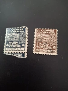 COMYNE di VENEZIA 2 Briefmarken gestempelt - Bild 1 von 4