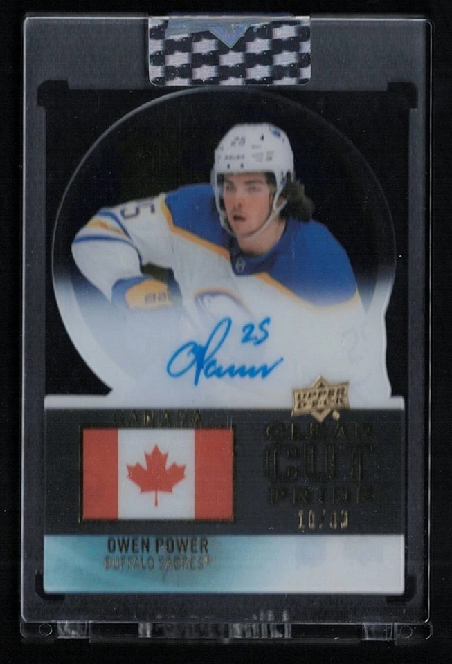 2022-23 Upper Deck UD Clear Cut Pride of Canada Autograph #PC-OP Owen Power /99 - Image 1 of 1