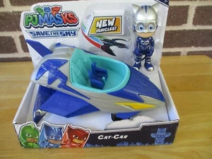 PJ Masks Save the Sky - Juego de figuras de acción planeador gato-coche juguete nuevo - Imagen 1 de 6