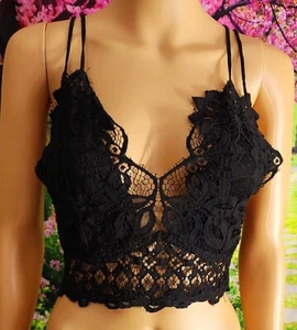 Peach Love California Gr. L Schwarz Spitzen Bralette. - Bild 1 von 3