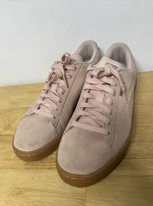 PUMA Blush Pink Suede Sneakers Women's #36439801 US 7-C UK 6 EUR 39 - Picture 1 of 5