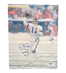 Phil Simms New York Giants Signed 8x10 Auto Photo Insc. ‘SB XXI MVP’ PSA DNA COA - Picture 1 of 2
