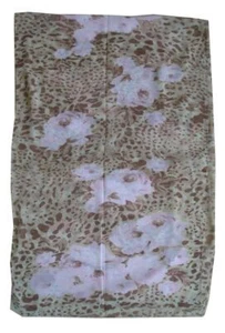 "LP106 BLANCO SEPIA MARRÓN ULTRA ROSA 80% POLIÉSTER 20% SEDA BUFANDA ENVOLVENTE 20"" X 63" - Imagen 1 de 1