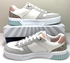 Skechers Court Classics Jade Sneaker Feline Instinct Natural Multi Women's Size - Picture 1 of 9