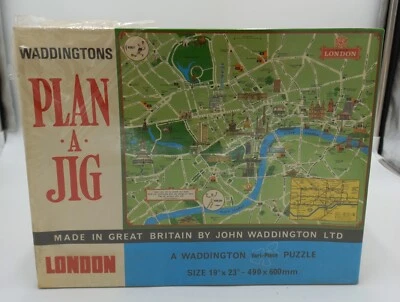 PUZZLE LONDON - WADDINGTON LTD - PLAN A JIG - CHIUSO MAI APERTO - Immagine 1 di 4