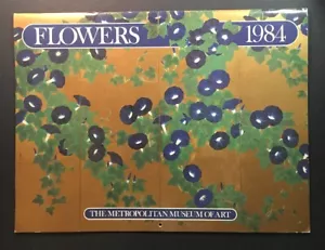 1984 Metropolitan Museum Of Art Flowers Wall Calendar Rare 14 X 11 - Picture 1 of 8