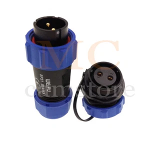 Conector IP67 impermeable de montaje de panel de 2 pines Weipu SP21, conector de cable eléctrico - Imagen 1 de 9