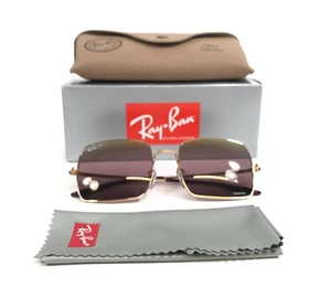 Ray-Ban Sunglasses RB1971 SQUARE 9202/G9 Rose Gold Square w Red Mirror Chromance - Picture 1 of 17