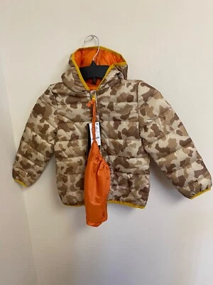 Epic Threads Little Boys Sand Tan Lion Packable Puffer 拉链外套 尺寸 6 全新带标签 — 第 1/4 张图片