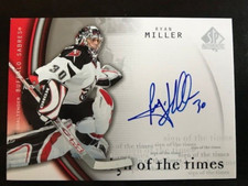 2005-06 SP Authentic sign of the times  RM Ryan Miller