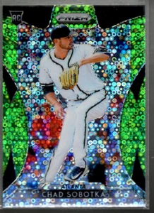 B0350- 2019 Panini Prizm Prizms Lime Green Donut Circles #283 Chad Sobotka /199 - Picture 1 of 2