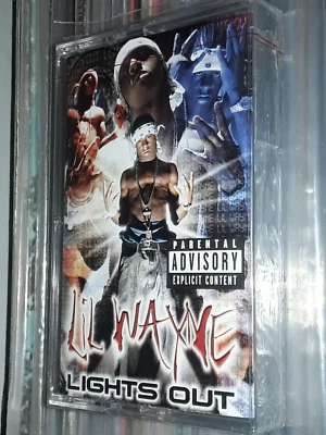 LIL WAYNE LIGHTS OUT 2000 CASH MONEY USA ED CASSETTE TAPE EXPLICIT PA SEALED RAP - Image 1 of 4