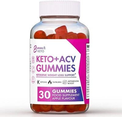Summer Keto ACV Gummies - Suitable for Vegetarians and Vegans 30 Gummies - Image 1 of 2