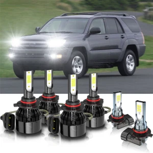 For 2003 2004 2005 Toyota 4Runner - 6X LED Headlight Hi-Lo + Fog Light Bulbs Kit - Picture 1 of 12