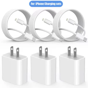 2 Lots Chargeur Rapide 20W US PD pour iPhone 14 13 12 11 Pro Max Plus XR Xs 7 8 - Photo 1 sur 12