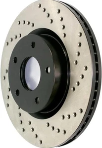 Disc Brake Rotor-Sport Cross-Drilled Front Left Stoptech 128.34144L - Picture 1 of 8