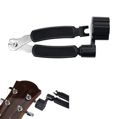 Herramienta de reparación profesional de cortador de cuerda de guitarra y extractor de pasador de puente 3 en 1 Foto 1 de 4