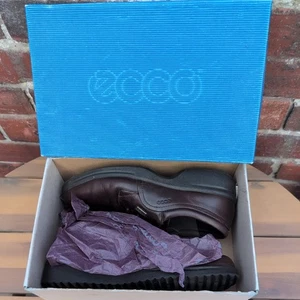 ecco goretex Soft Leather walking Shoes new choice UK 6.5 EU 40 box brown casual - Picture 1 of 13