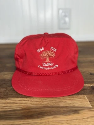 Gorra de golf vintage Oak Tree National 1989 PGA Championship cuerda roja Oklahoma Foto 1 de 4