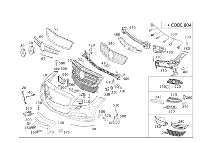 Moldura de moldura original Mercedes-Benz 218-885-15-74 Foto 1 de 2