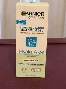 Garnier Green Labs Hyalu-Aloe Super Hydrating Serum Gel Frag Free 2.4 Oz NEW - Picture 1 of 15