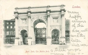 Hyde Park The Marble Arch London frühe Postkarte ungeteilt um 1900 (H876) - Bild 1 von 3
