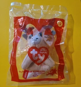 2021 McDonald’s TY Teenie Beanie Boo's GLITZY THE REINDEER #12 Happy Meal Toy - Picture 1 of 2