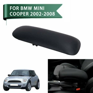 Black Sliding Top Center Console Armrest Cover Lid for BMW Mini Cooper 2002-2008 - Picture 1 of 11