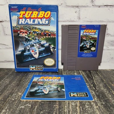 Al Unser Jr.'s Turbo Racing (Nintendo NES, 1990) With Box & Manual - Image 1 of 4
