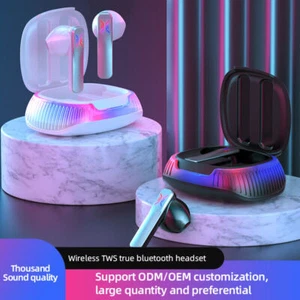Headphones TWS Bluetooth Headset Earphones Charging Box Wireless Games Earbuds - Picture 1 of 16