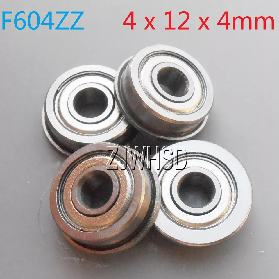 4pcs F604zz Sealed Flange Bearing 4 x 12 x 4 mm for TAMIYA TRAXXAS RC Hobby DIY - Image 1 of 1