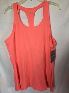 Athleta Inversion Coral Pink Fitted Yoga Tank NEW Size XL Fitness Workout Gear - Picture 1 of 4