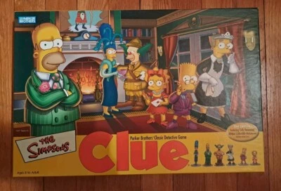 Clue: The Simpsons 2nd Edition Hasbro Board Game (2002) - OPEN BOX - Image 1 of 4