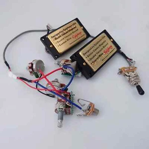 For Gibson Guitar Humbucker Pickup Set with 2V2T 4C Push Pull Wiring Harness - Picture 1 of 13
