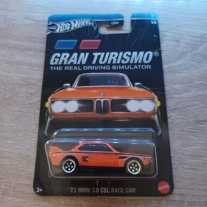 Hot Wheels 1/64 Diecast Gran Turismo Orange 1973 BMW 3.0 CSL Race Car - Picture 1 of 2