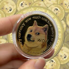 1pc Gold Dogecoin Coin Commemorative Coins Cute Dog Pattern Dog Souvenir Coin